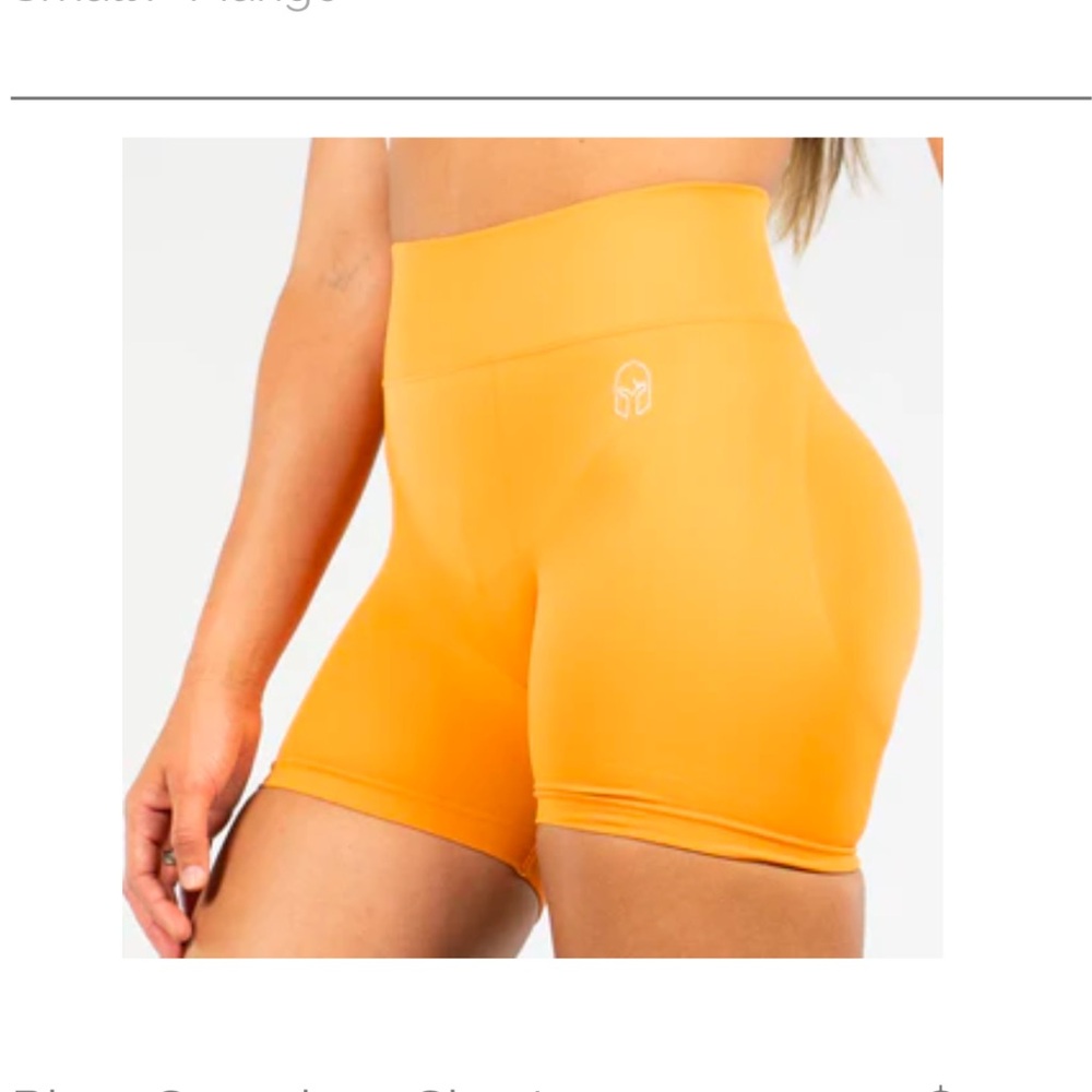 Titan Women’s “Rhea” Seamless Shorts in color Mango